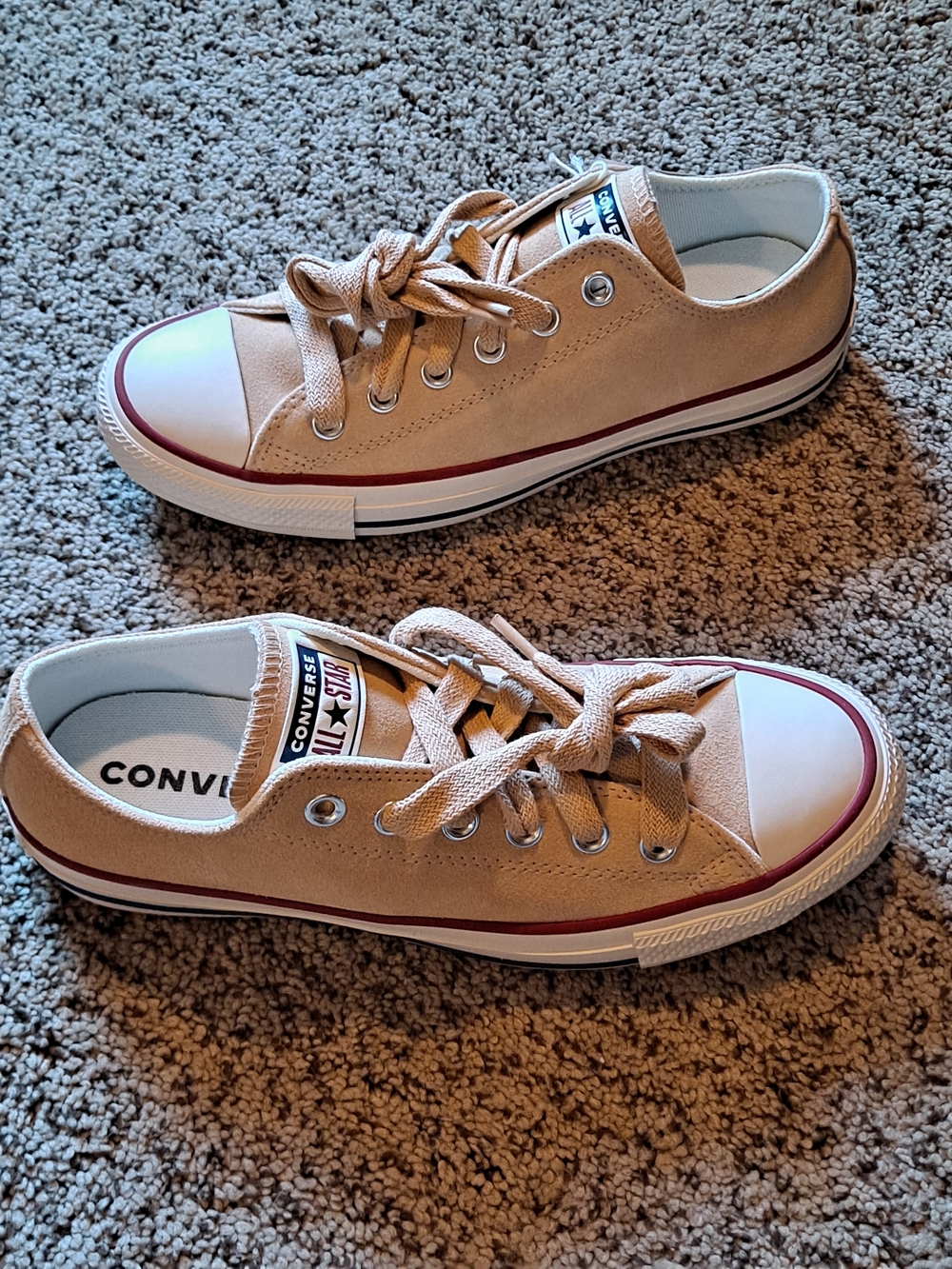 Converse All Star Suede Sneakers Coastal Dune/Natural Ivory Women 9.5 Men 7.5